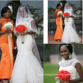 Robe de mariée en dentelle de luxe en dentelle 2017 pour les Africains